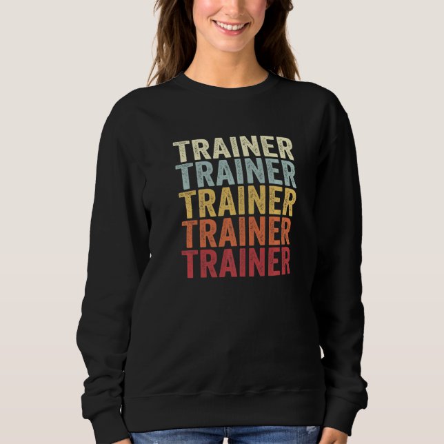 Trainer Pennsylvania Trainer PA Retro Vintage Text Sweatshirt (Front)