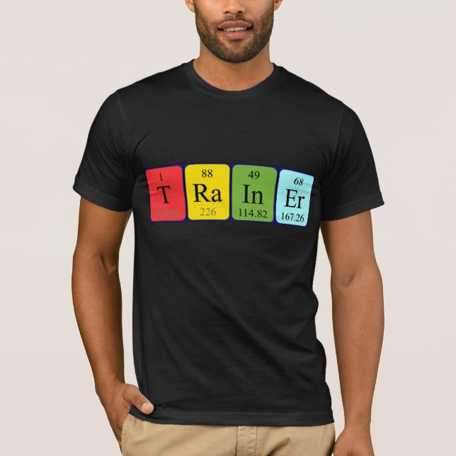 Trainer periodic table name shirt (Front)