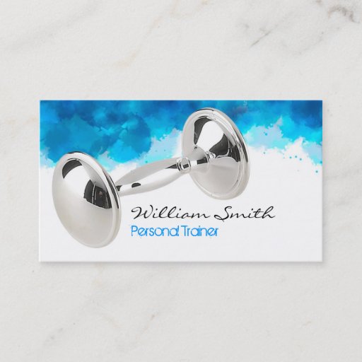 Customizable Trainer personnel business card template