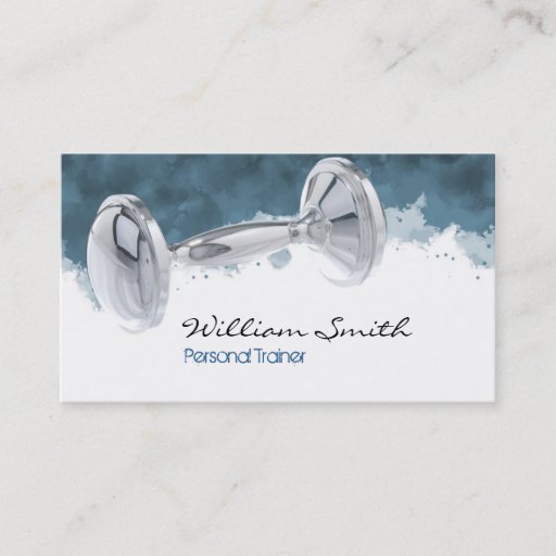 Customizable Trainer personnel business card template