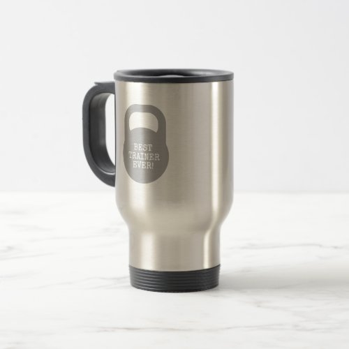 Trainer style kettlebell cover travel mug