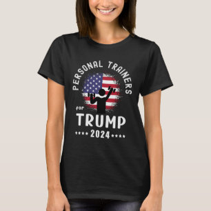 Trainers For Trump 2024 American Flag Vote Trump  T-Shirt