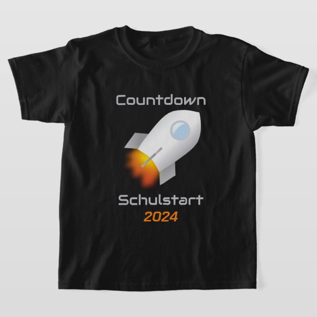 Training - Countdown School Launch - Rocket 1 | T-Shirt (Laydown)