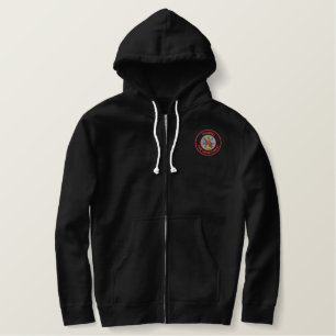 Training Fire Dept Embroidered Hoodie