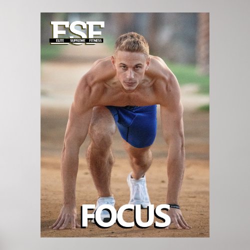 Training Fitness Business Logo Focus Poster