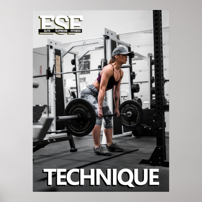 Training Fitness Business Logo Technique Poster (Front)