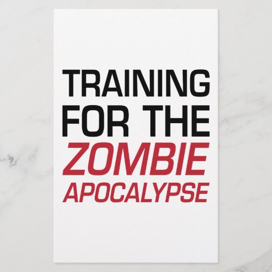 Training for the Zombie Apocalypse (Front)