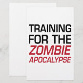 Training for the Zombie Apocalypse (Front/Back)