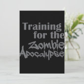 Training For The Zombie Apocalypse Funny (Standing Front)