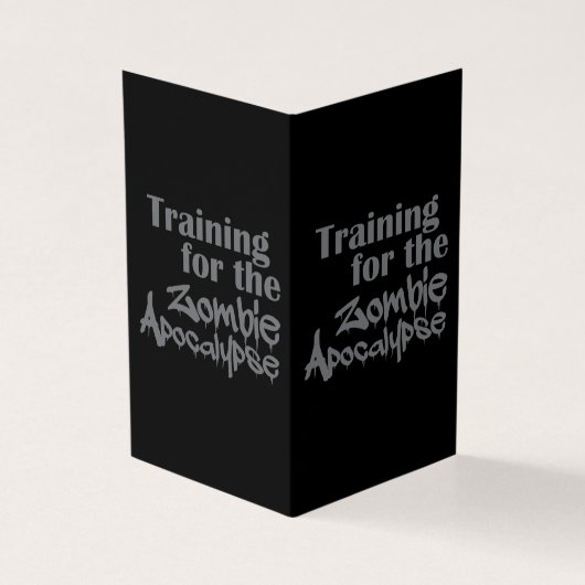 Training For The Zombie Apocalypse Funny (Outside)