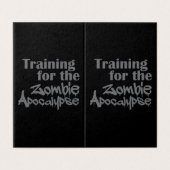 Training For The Zombie Apocalypse Funny (Outside Unfolded)