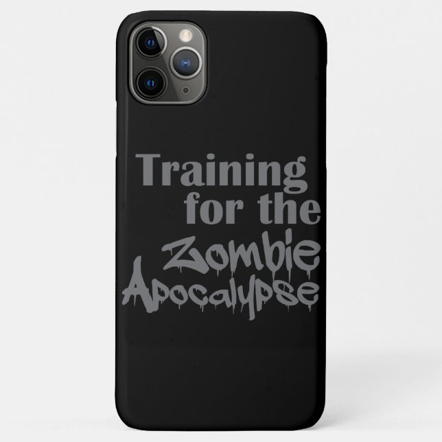 Training For The Zombie Apocalypse Funny Case-Mate iPhone Case (Back)