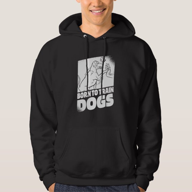 Training High Five Animal Behaviorist   Dog Traine Hoodie (Front)
