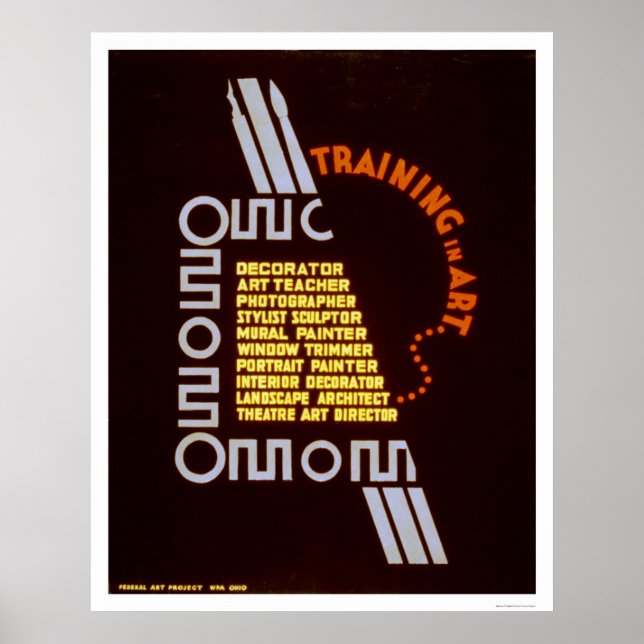 Training In Art 1937 WPA Poster (Front)