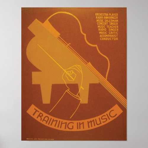 Training In Music Poster