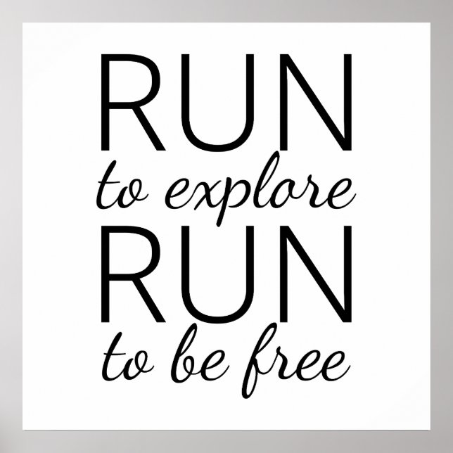 Training,run quotes,running quotes poster (Front)