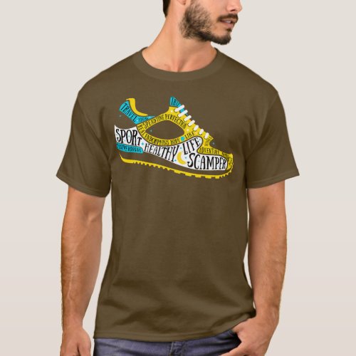 Training Shoes Typography T_Shirt