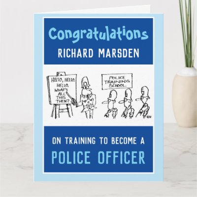 Training to Become a Police Officer Card