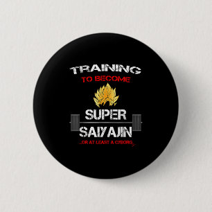 Training To Become A Super Saiyajin - Fun Fitness  Button