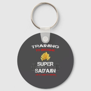 Training To Become A Super Saiyajin - Fun Fitness  Keychain