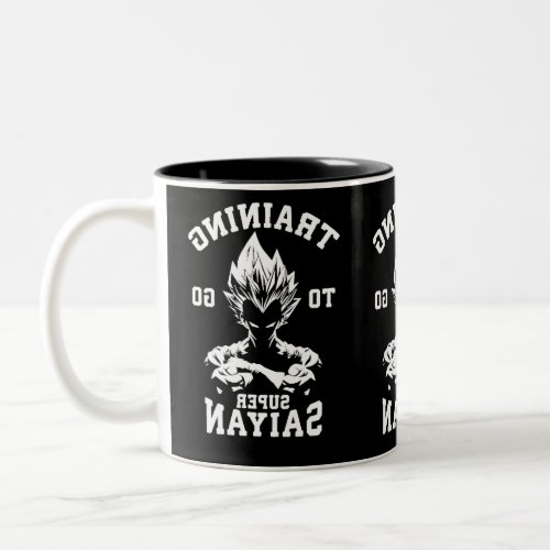 Training to Go Super Saiyan Two_Tone Coffee Mug