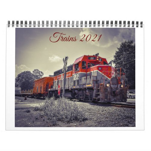 Trains 2021 calendar