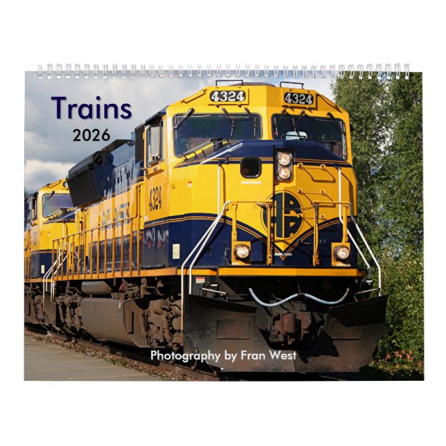 Trains 2026 calendar (Cover)