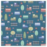 Trains and Railway  Fabric