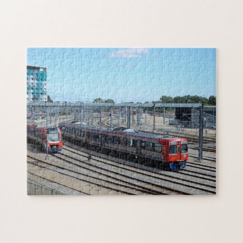 Trains and Tracks Puzzle