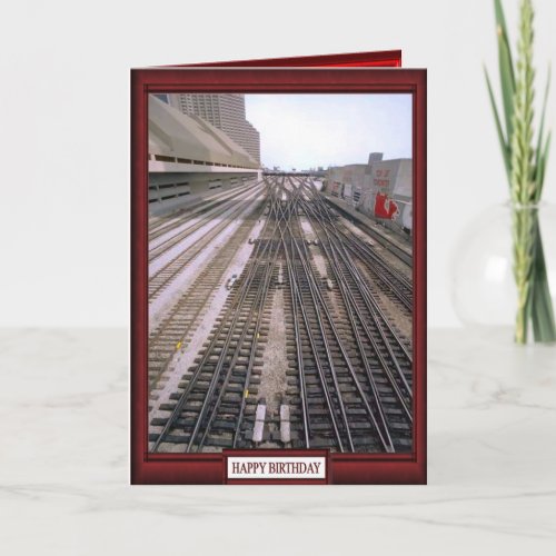 Trains and tracks _The rail ahead Card