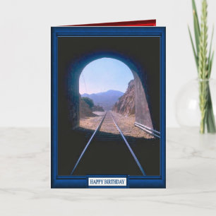 Trains and tracks -Tunnel Vision Card