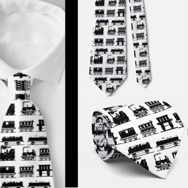Trains Locomotive Steam Engine Neck Tie (Creator Uploaded)