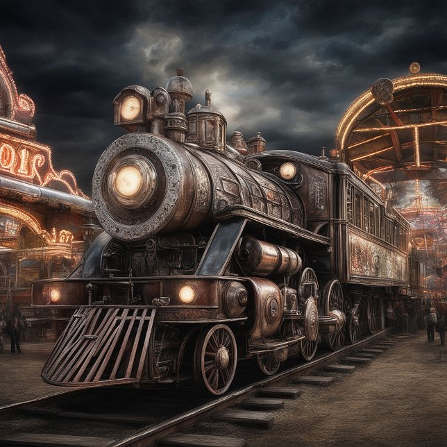 Trains Locomotive Steam Engine Neck Tie (Creator Uploaded)