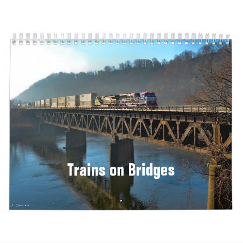 Trains on Bridges Calendar