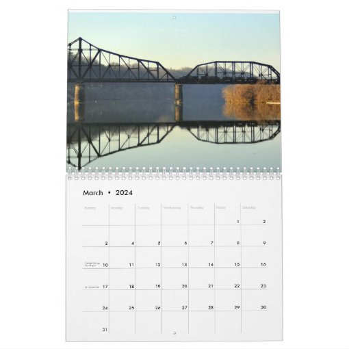 Trains on Bridges Calendar | Zazzle