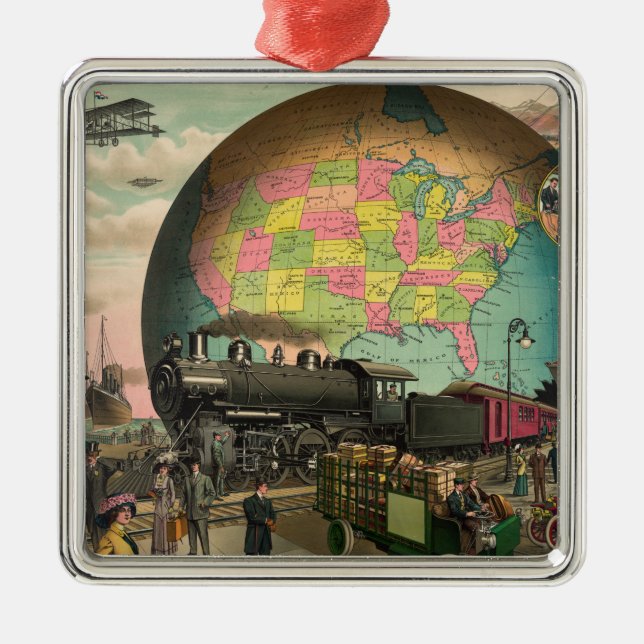 Trains, Planes & Everything Else Metal Ornament (Front)