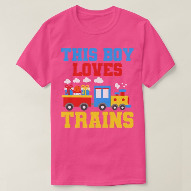 Trains Train Lover T-Shirt (Design Front)
