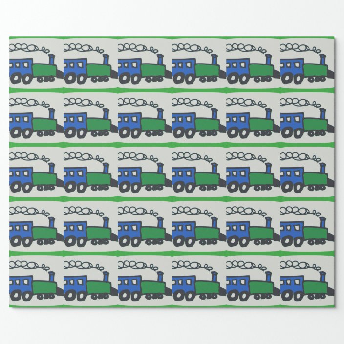 train wrapping paper