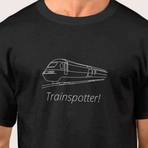 Trainspotter HST Railfan UK Railway Fan Enthusiast T_Shirt