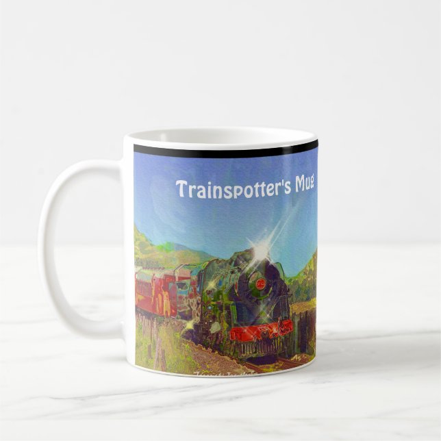 Trainspotter's Coffee Break Drinkware Mug (Left)