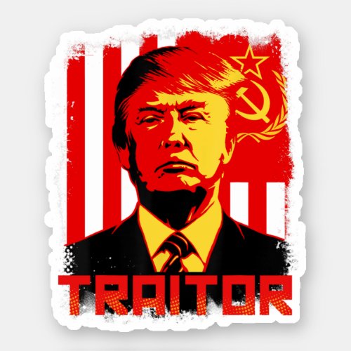 Traitor In Chief President Trump Anti Biden Sticker