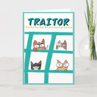 Traitor Office Greeting Card