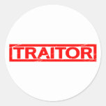 Traitor Stamp Classic Round Sticker