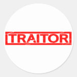 Traitor Stamp Classic Round Sticker