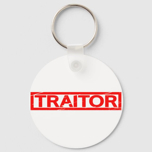 Traitor Stamp Keychain (Front)