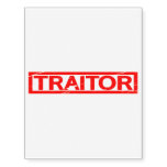 Traitor Stamp Temporary Tattoos