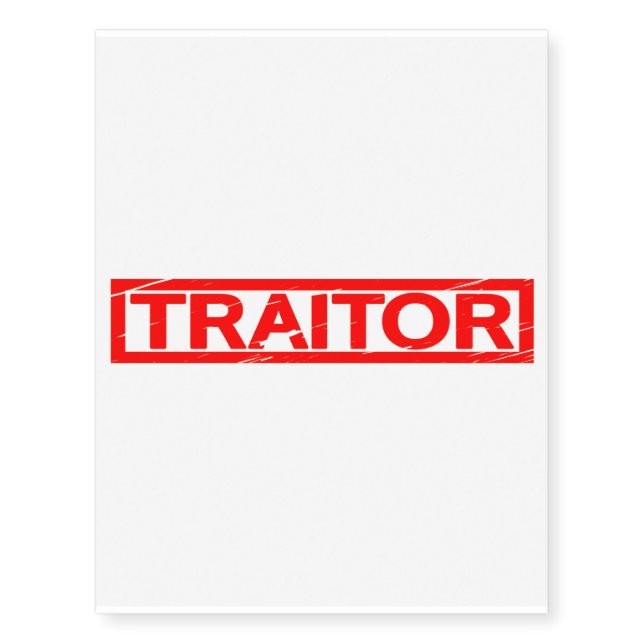 Traitor Stamp Temporary Tattoos (Front)