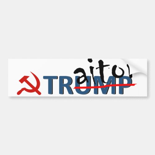 Traitor Trump Bumper Sticker