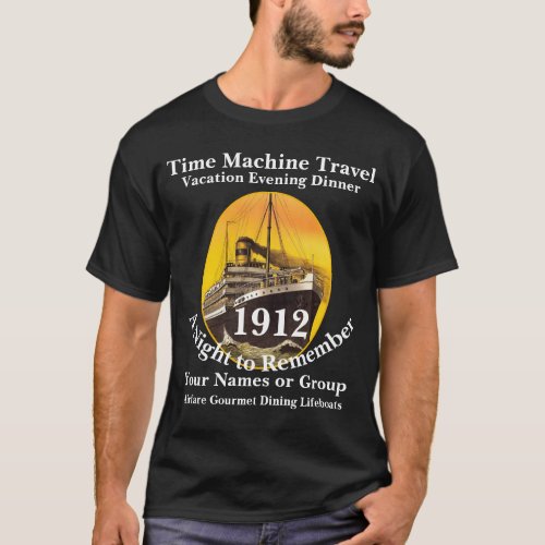 Traitor Trump Titanic Cruise Ship Vacation Tour T-Shirt