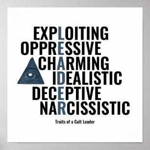 Traits of a Cult Leader Poster